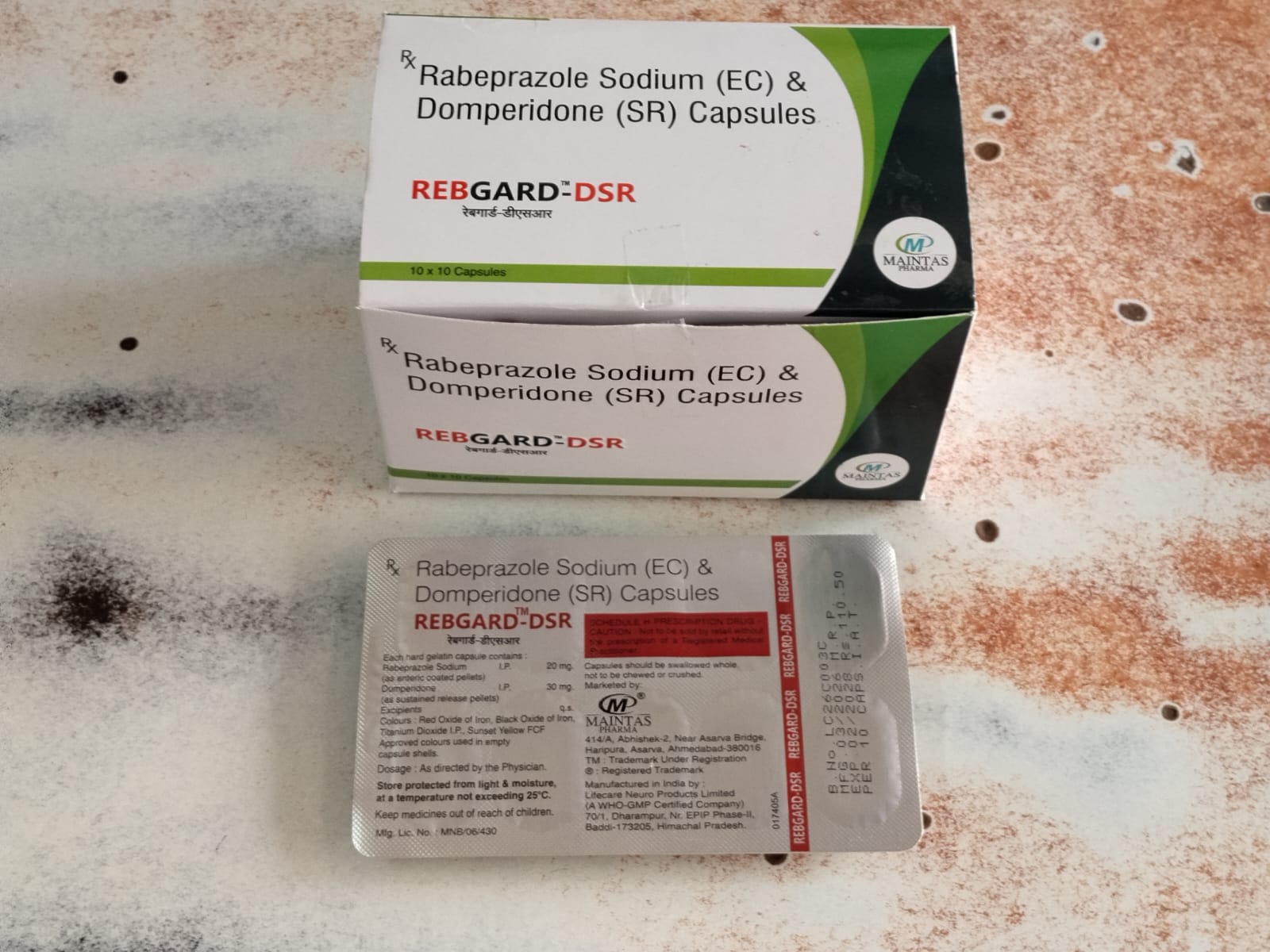 REBGARD-DSR Capsules (Rabeprazole Sodium EC & Domperidone SR Capsules) - Image 3